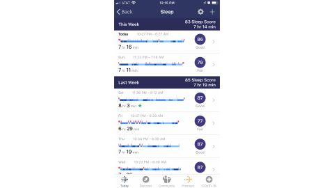 Sleep tracking on the Fitbit Charge 4