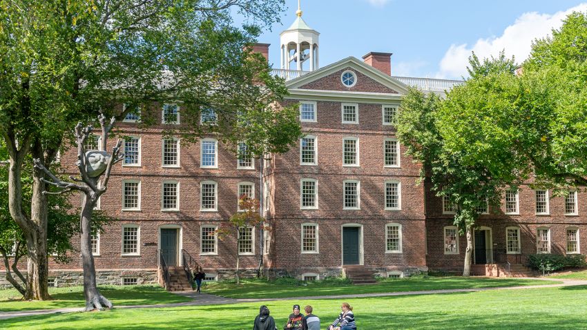 University Hall pictured on the campus of Brown University in Providence, Rhode Island, on September 30, 2019.