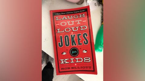 Callaghan McLaughlin gets his funny lines from a kids' joke book.