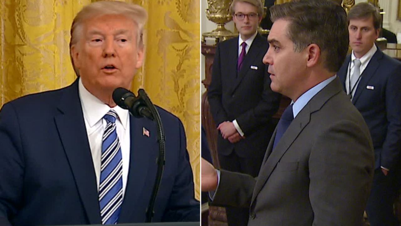Donald Trump Jim Acosta Split April 28 2020 01