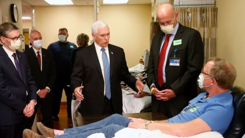 Vice President Mike Pence visited the Mayo Clinic on April 28 without a mask, in violation of the health care facility's rules. He later said he should've worn one. 