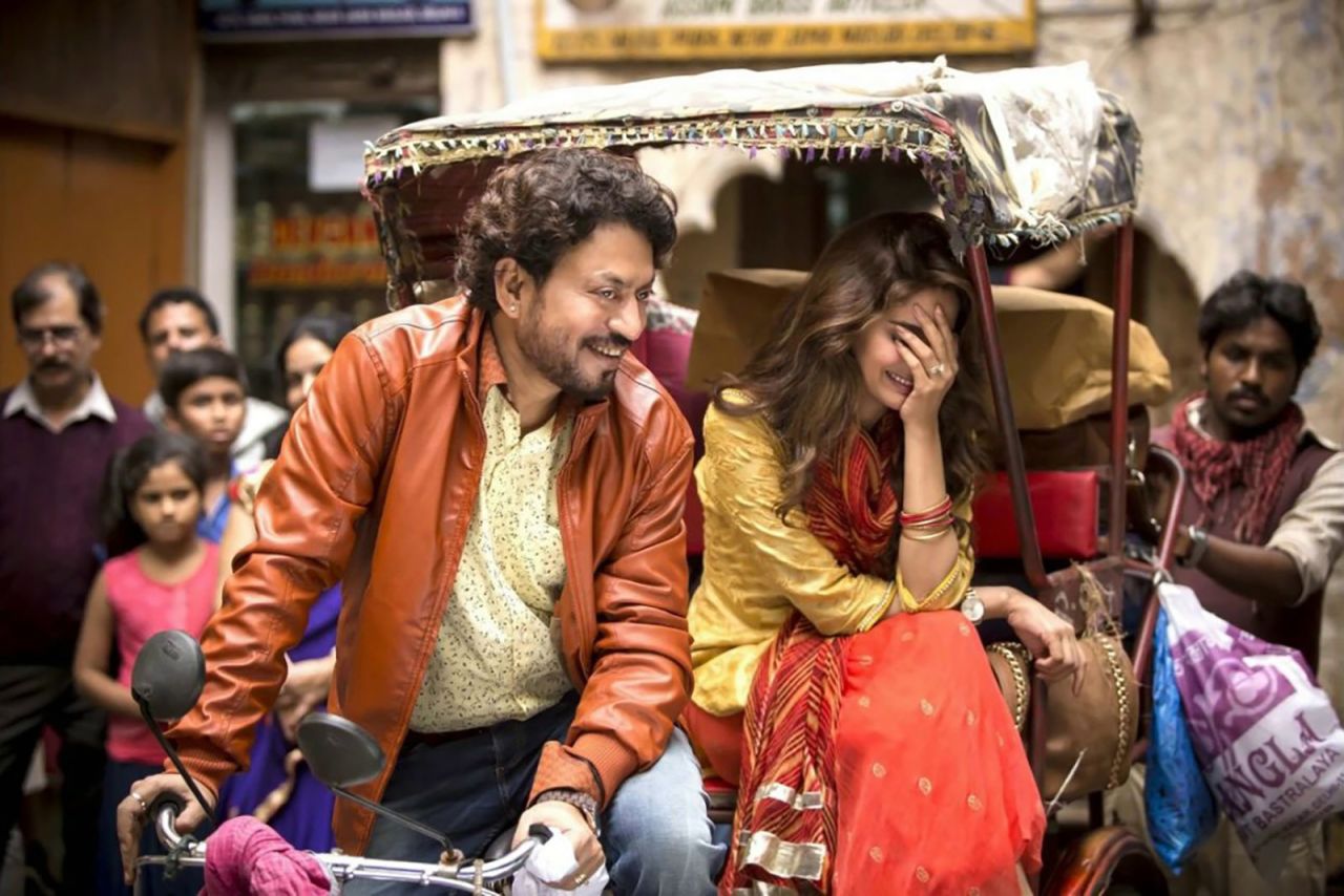 Irrfan Khan and Saba Qamar in "Hindi Medium" (2017)