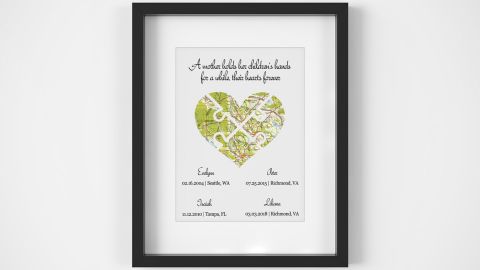 Long Distance Map Print