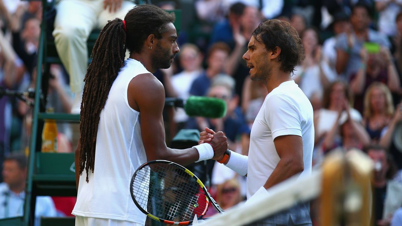 Dustin Brown famously beat Radael Nadal in the second round at Wimbledon in 2015.