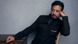 Actor Irrfan Khan poses for a portrait to promote the film "Puzzle" during the Sundance Film Festival in Park City, Utah, on January 22, 2018.