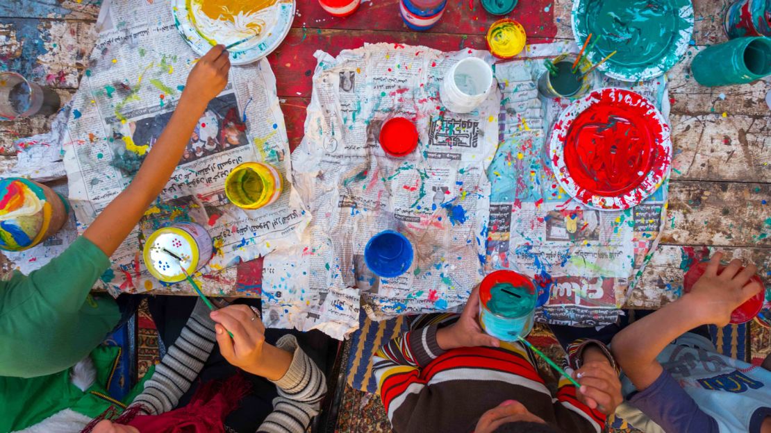 The residents of Tunis Villlage create pretty pottery and handicrafts, which is displayed around the area.