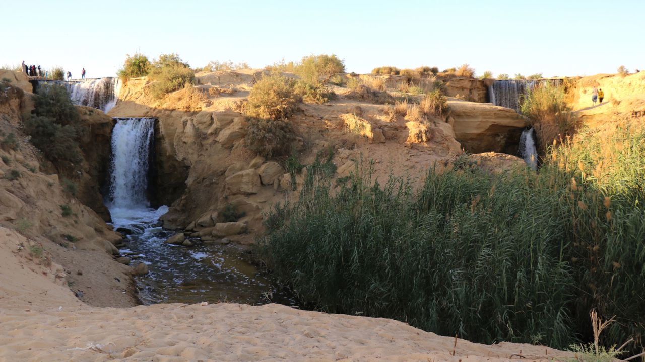The Wadi El Rayan Waterfalls are thought to be the largest in Egypt.