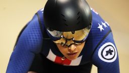 Mandy Marquardt of United States competes in the Women's Sprint Qualifying during Day Three of the UCI Track Cycling World Cup at Sir Chris Hoy Velodrome on November 10, 2019 in Glasgow, Scotland. 