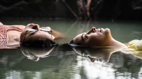 Leah Lewis and Alexxis Lemire in a scene from "The Half of It."