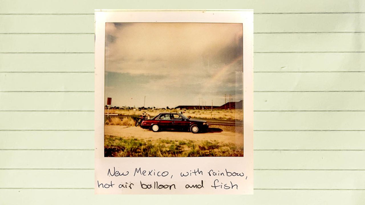 My Toyota Camry and my fish, in New Mexico.