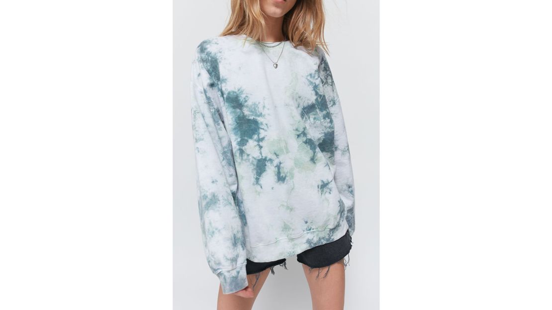 Urban Renewal Recycled Tie-Dye Crew Neck Sweatshirt