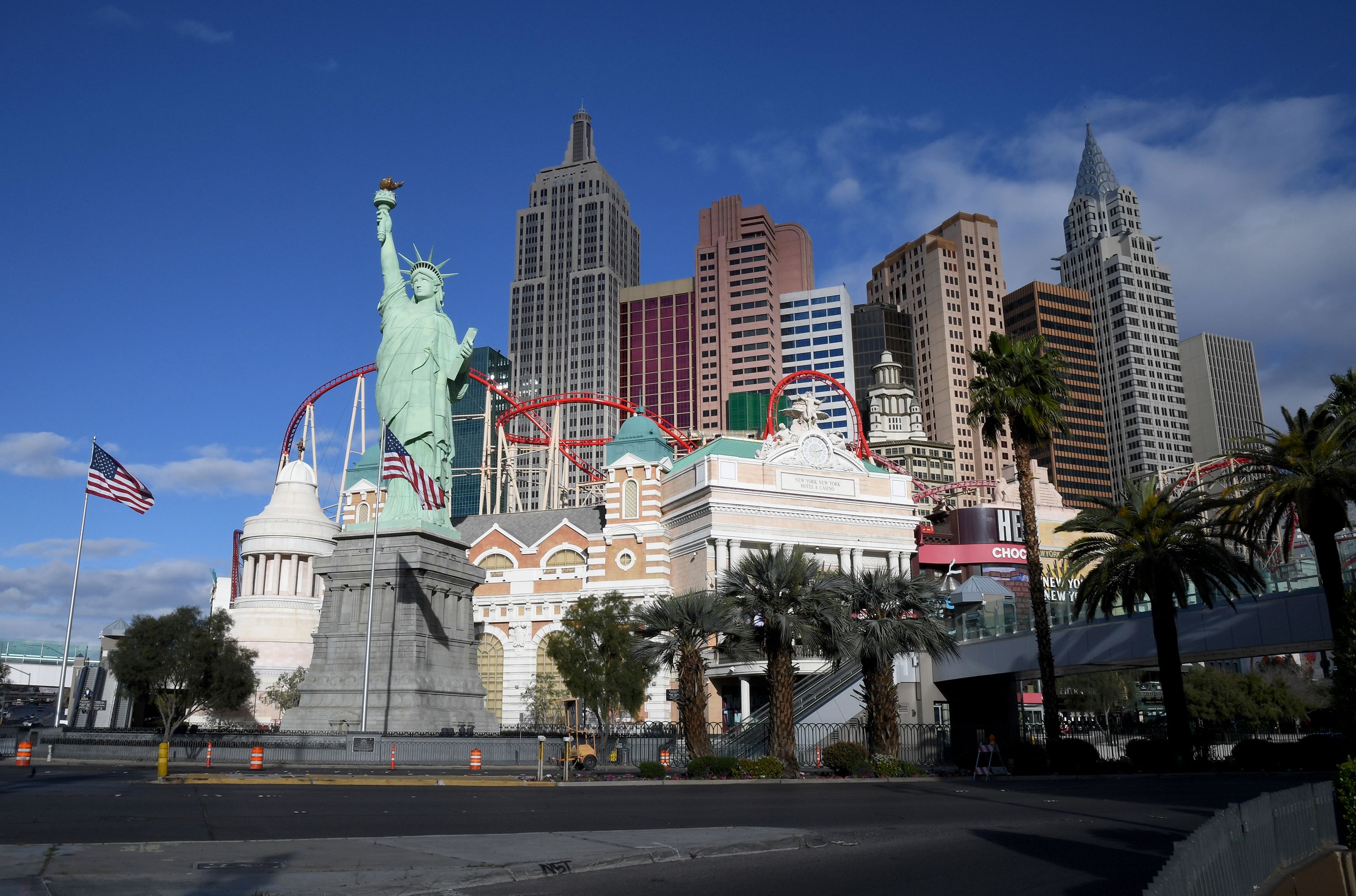A couple of Las Vegas hotels are offering a work-from-Vegas travel package