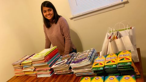 Hita Gupta has been delivering packages to nursing homes.