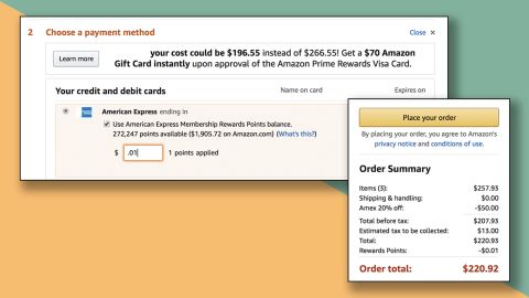 You can use any number of Amex points you want to get the discount.