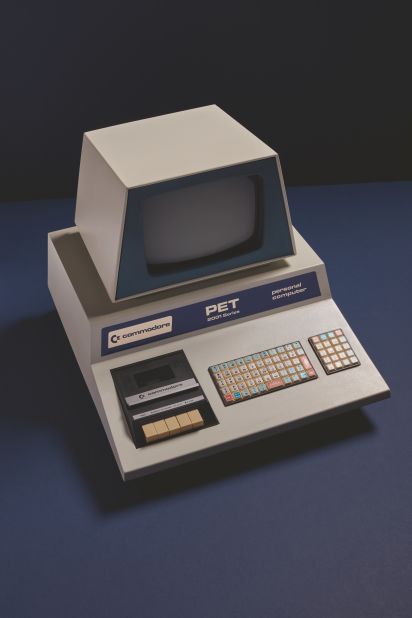 The Commodore PET 2001 came equipped with a tape recorder. 