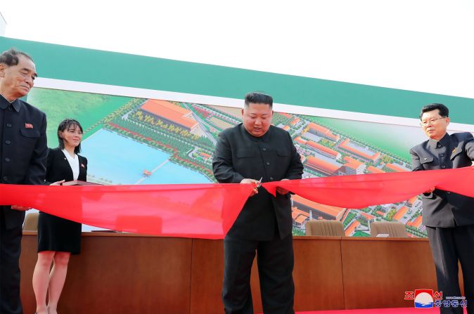 This photo, released by North Korea's state-run news agency in May 2020 reportedly shows Kim <a href="index.php?page=&url=https%3A%2F%2Fwww.cnn.com%2F2020%2F05%2F01%2Fasia%2Fkim-jong-un-public-appearance-kcna%2Findex.html" target="_blank">attending a ceremony</a> to mark the completion of a fertilizer factory in South Pyongan province. This would have been Kim's first public appearance since he missed the celebration of his grandfather's birthday on April 15, leading to questions about the leader's health. CNN could not independently confirm the reporting of the news agency.