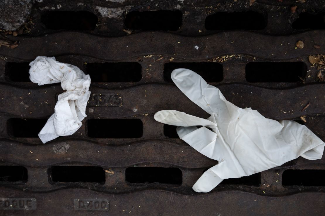 Discarded masks and gloves have become a common sight in cities around the world.