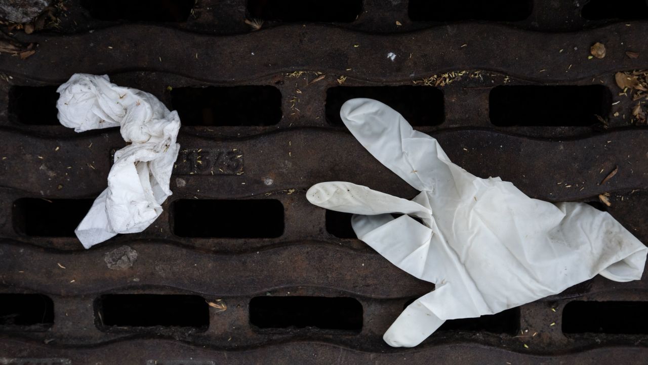 Discarded masks and gloves have become a common sight in cities around the world.