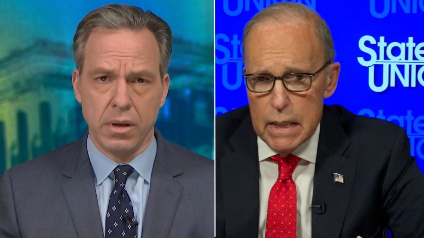 Jake Tapper Larry Kudlow split