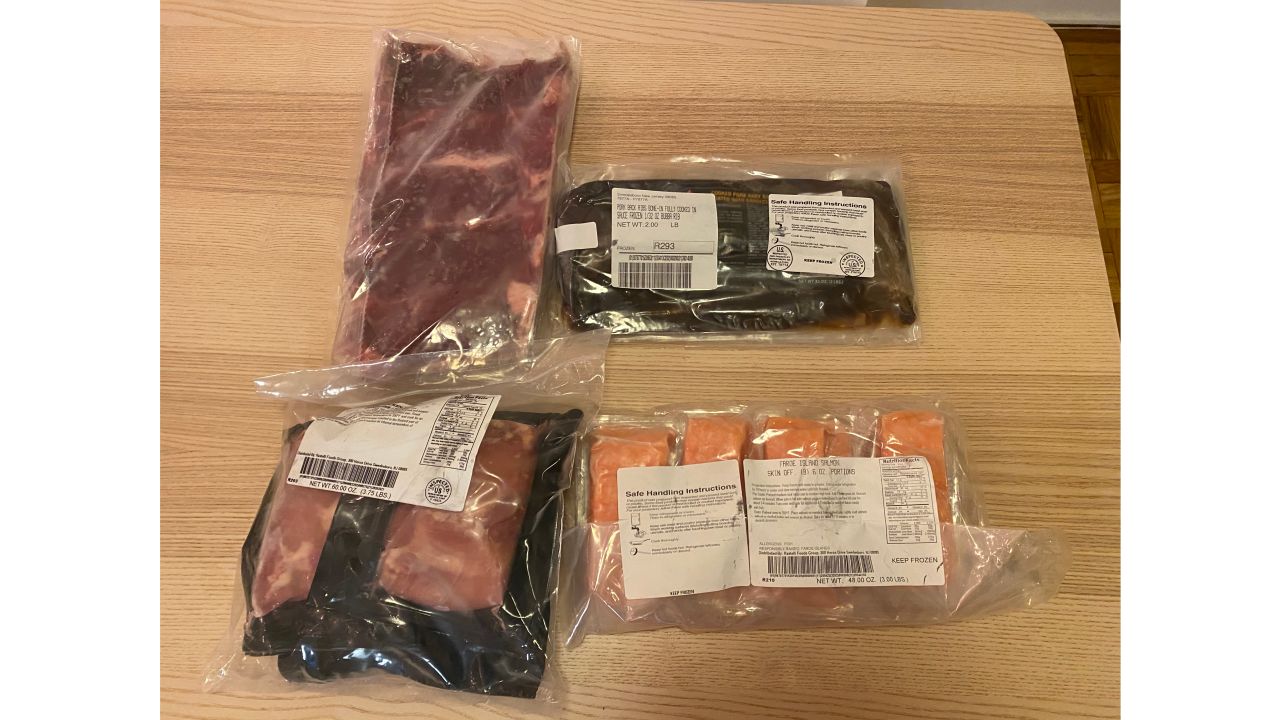 Frozen meats from Rastelli's