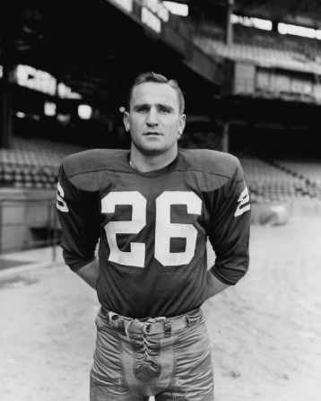 Shula played defensive back during his playing career in the 1950s. This photo was taken in 1957, when he played with the Washington Redskins.