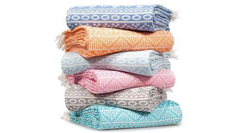 Linum Home Textiles Sea Breeze Pestemal Beach Towel
