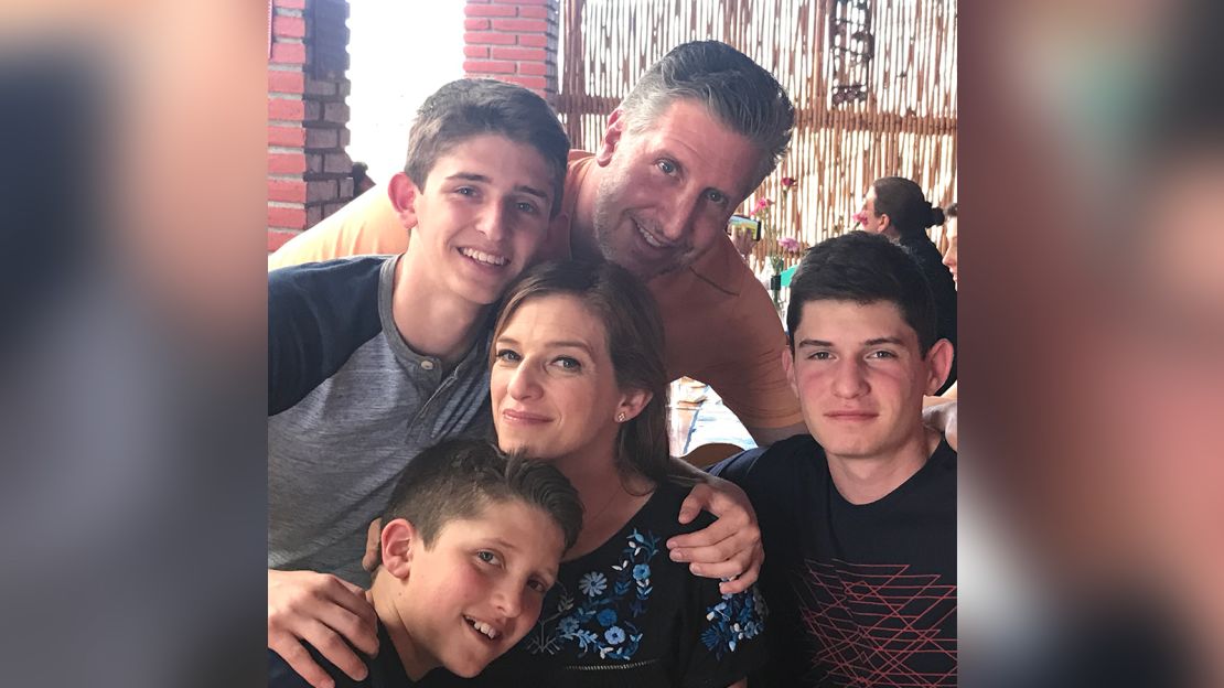 Pati Jinich and her family in Oaxaca, Mexico, in 2017