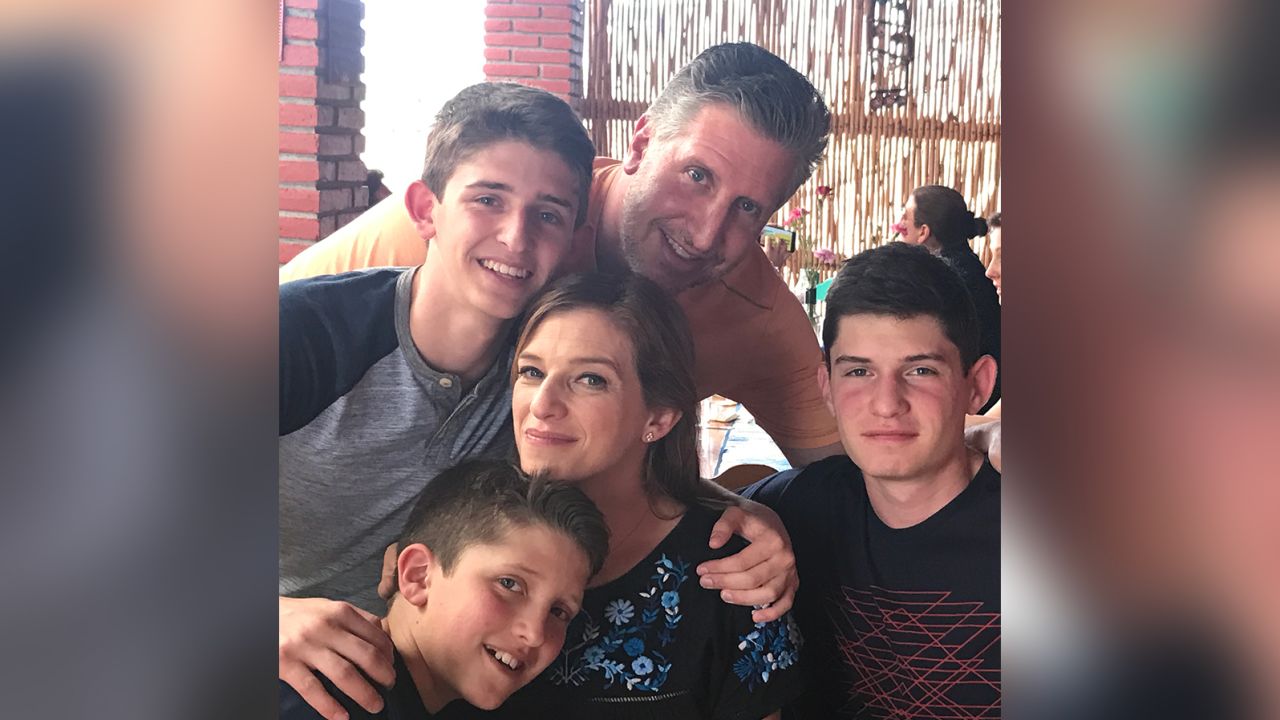 Pati Jinich and her family in Oaxaca, Mexico, in 2017