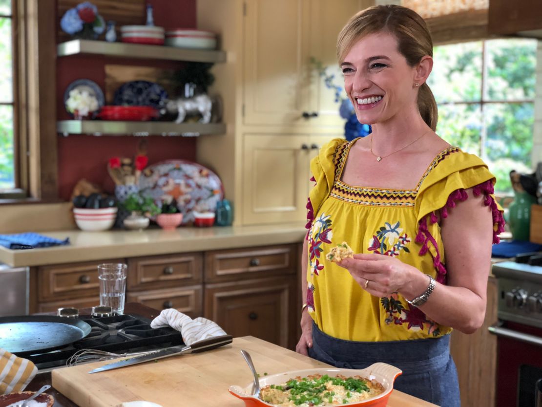 Pati Jinich's cooking and adventures in Mexico are documented on "Pati's Mexican Kitchen" on PBS and Amazon Prime.