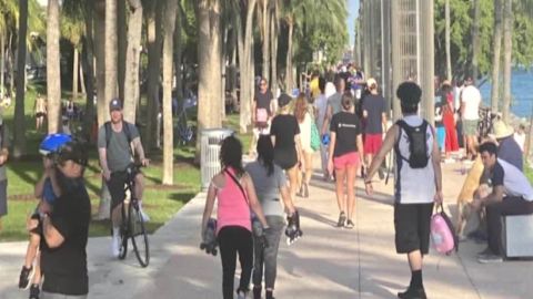 Crowds flowed into South Pointe Park in Miami Beach last weekend.