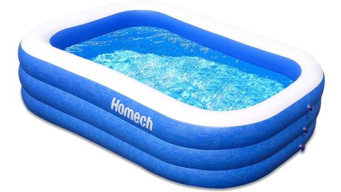 Homech Family Inflatable Swimming Pool, 120" x 72" x 22"