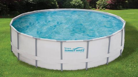 Summer Waves Elite Metal Frame Swimming Pool Package - 15-ft x 48-in