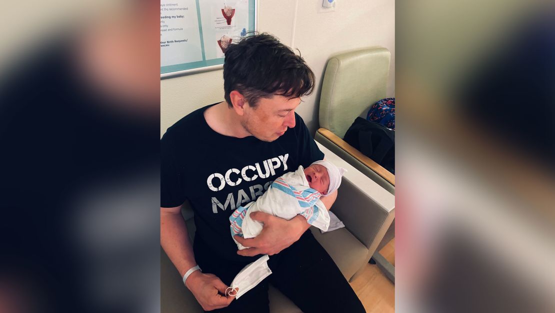 Elon Musk announced the birth of their baby boy on Tuesday.