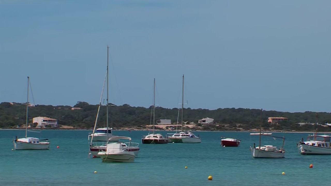 A screenshot taken from Scott McLean's package from Formentera, Spain