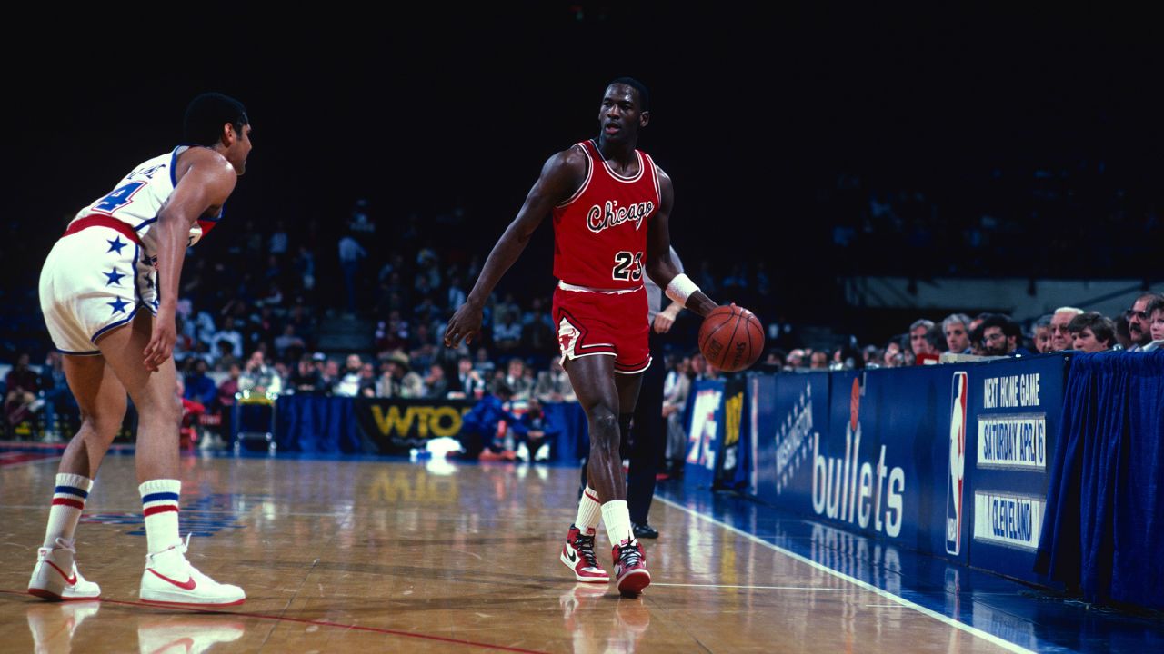 Jordan wore the model during his rookie year in the NBA.