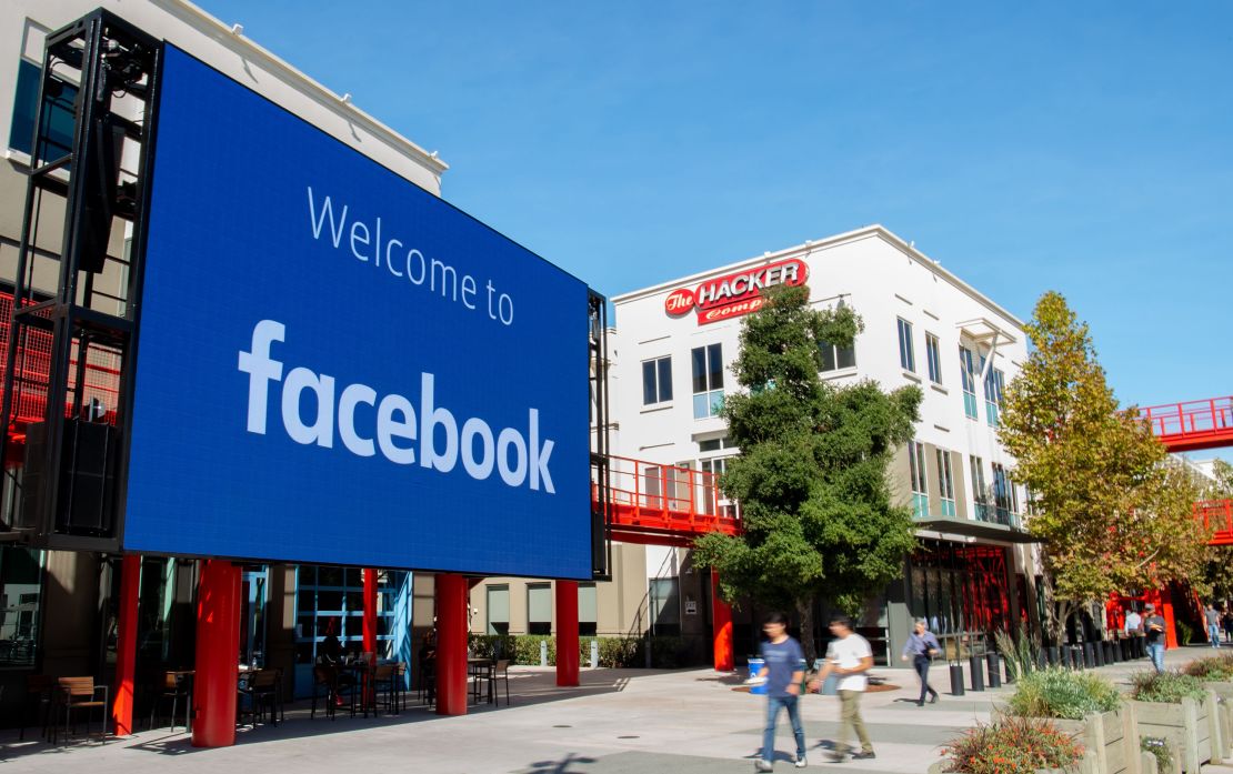 Facebook's Menlo Park headquarters, which opened in 2015, occupies nine acres and has its own network of walking trails. At the time, CEO Mark Zuckerberg described the office's open floor plan as the largest in the world, "a single room that fits thousands of people."