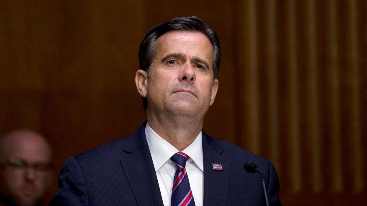 Ratcliffe testifies before the Senate Intelligence Committee nomination hearing Tuesday on Capitol Hill.