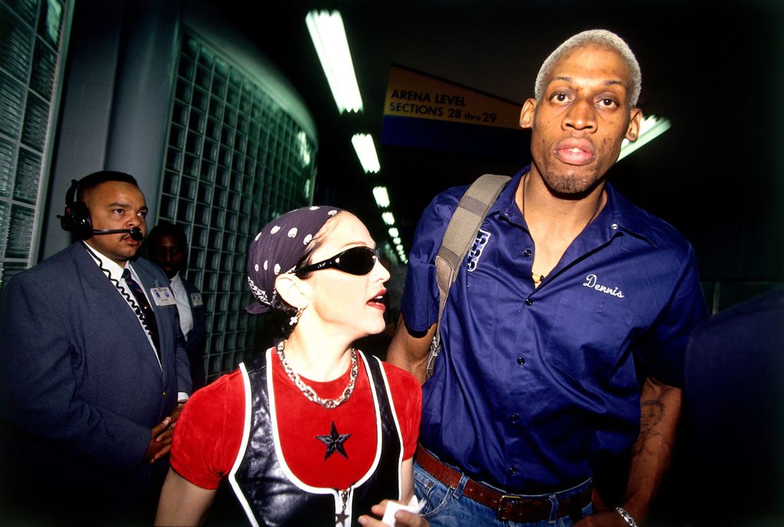 Dennis Rodman and Madonna dated for a short time in 1994.