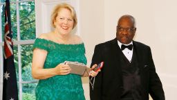 Supreme Court Justice Clarence Thomas (R) and Virginia Thomas arrive for the State Dinner at The White House honoring Australian PM Morrison on September 20, 2019 in Washington, DC. Prime Minister Morrison is on a state visit in Washington hosted by President Trump.  