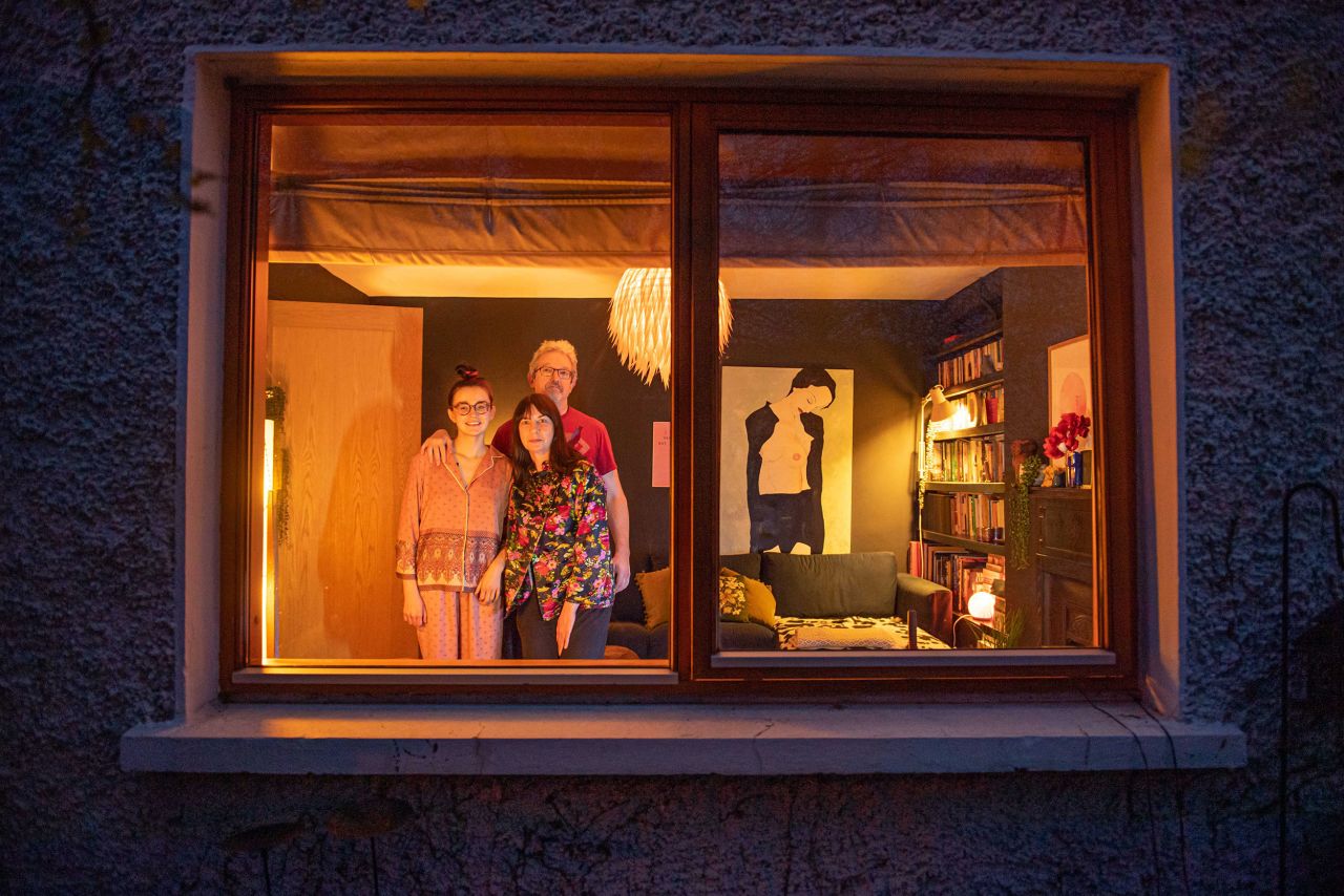 Orla, Bob and Aoife Nic Aodha. This photo project is called Grá Sa Bhaile, which is Irish for "Love at Home."
