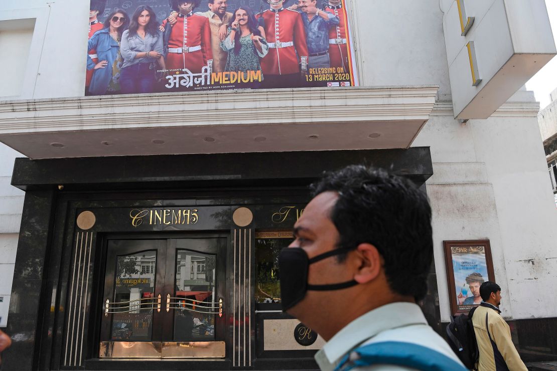 Authorities in India ordered schools, theatres and cinemas closed in New Delhi in a bid to keep the coronavirus pandemic at bay.