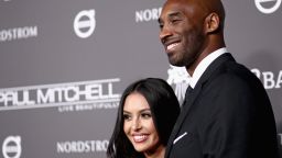 Vanessa Bryant, shown here in 2018 with her late husband, is suing the Los Angeles County Sheriff's Department.