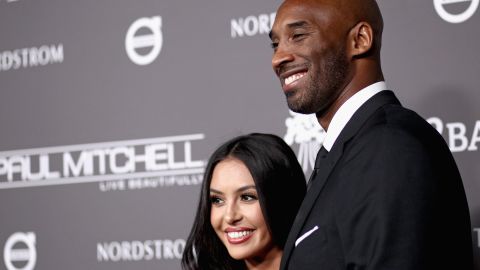 Vanessa Bryant, shown here in 2018 with her late husband Kobe Bryant, is suing the Los Angeles County Sheriff's Department.