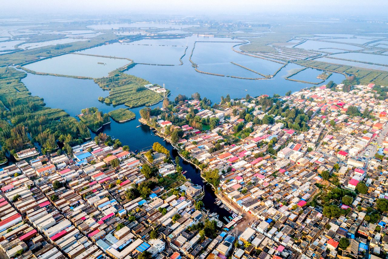 An aerial shot of the Xiongan New Area, which is expected to one day house up to 2.5 million people.