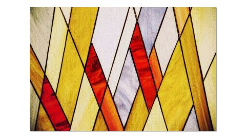 Geometric Colorful Stained Glass Puzzle