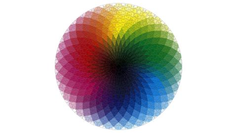 1,000 Pieces Round Color Rainbow Puzzle
