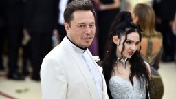 NEW YORK, NY - MAY 07:  Elon Musk and Grimes attend the Heavenly Bodies: Fashion & The Catholic Imagination Costume Institute Gala at The Metropolitan Museum of Art on May 7, 2018 in New York City.  (Photo by Theo Wargo/Getty Images for Huffington Post)