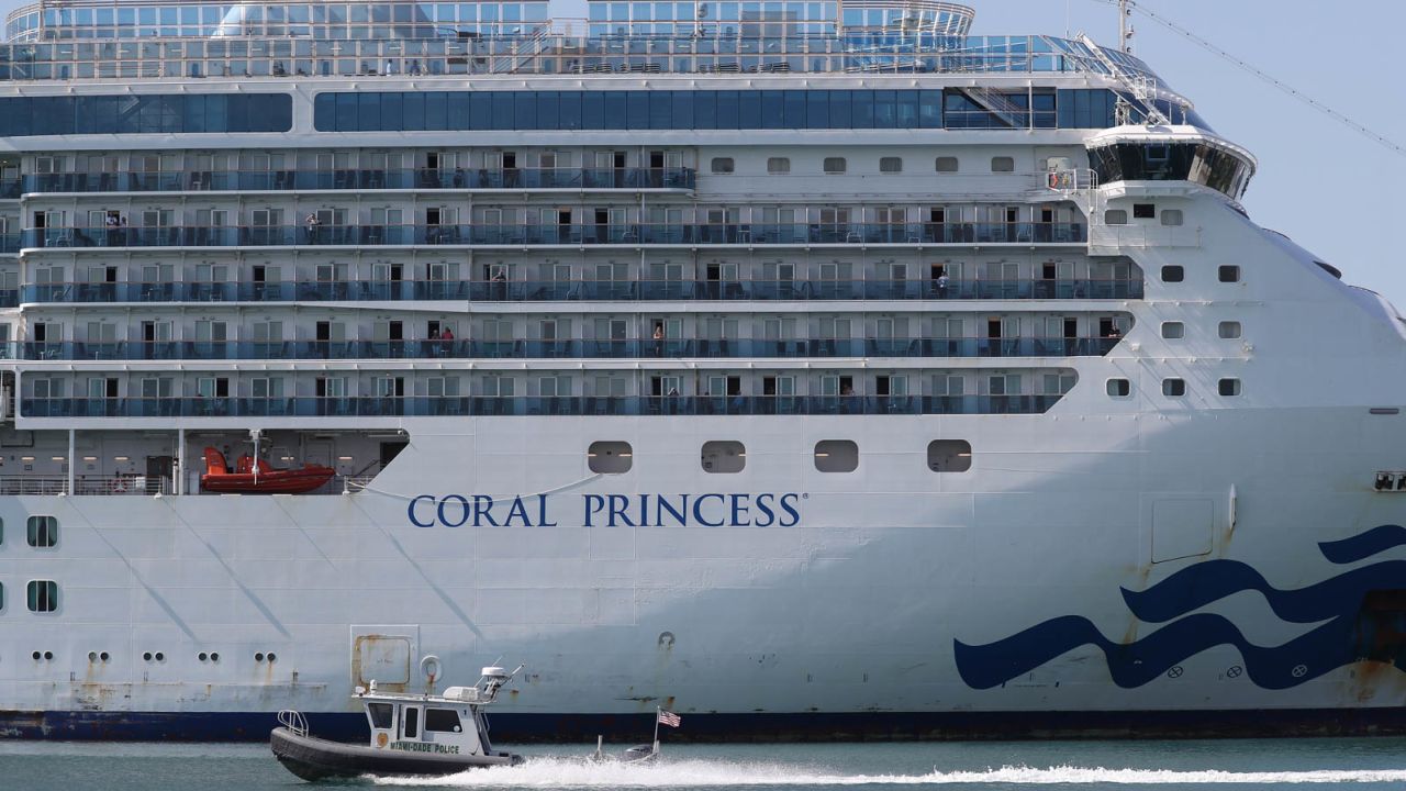 The Coral Princess, where some crew are being moved, saw Covid-19 fatalities earlier in the pandemic.  