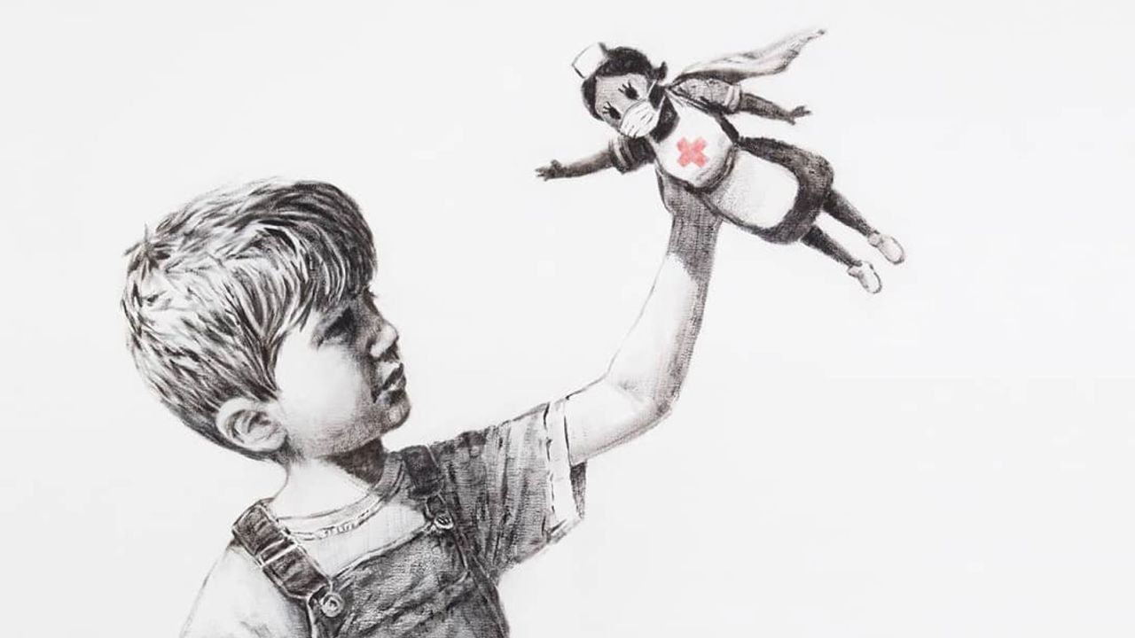 Bansky new artwork titled 'Game Changer'