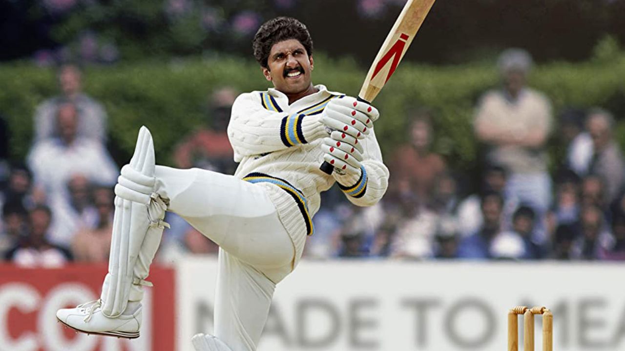 An image from the Indian film "83," the story of India's cricket World Cup victory in 1983. The film was postponed because of the coronavirus pandemic.
